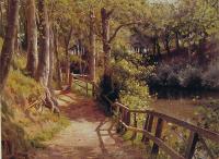 Monsted, Peder Mork - The forest path